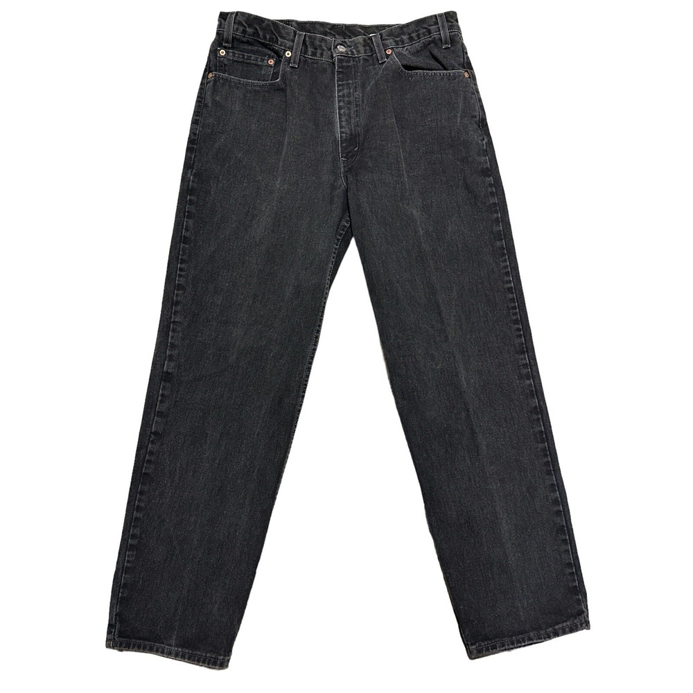 Vintage Levi's 550 Men's Relaxed Fit Black Denim Size 36X32 Made In USA 100%Cott